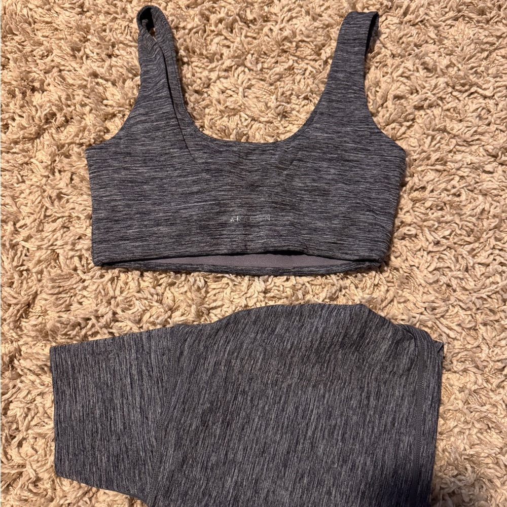 Paragon Gray Sports Bra and Leggings Set